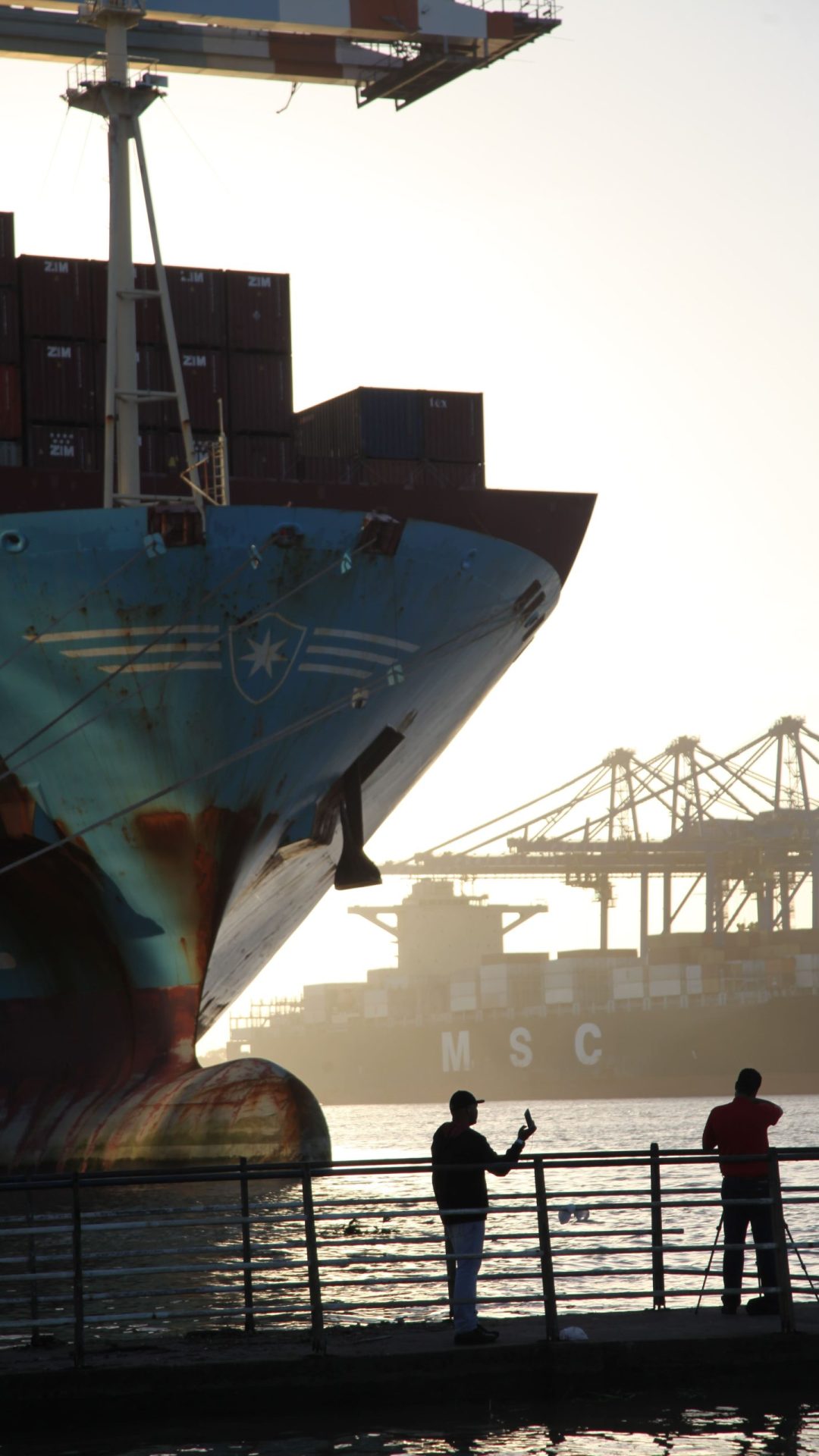 porto navio trapiche pessoas turista proa container (3)